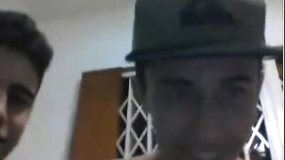 Two friends wanking together - Amateur Cum Shots Group Sex