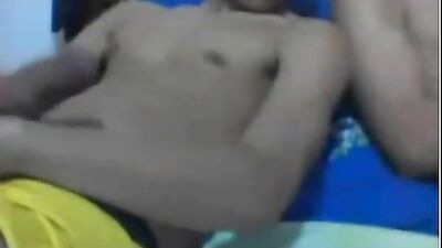 Two friends wanking together - Amateur Cum Shots Group Sex