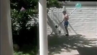 Gay Porn Action: Pool Boy Seduction