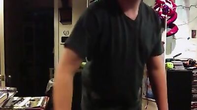 Young Twinks Room Service: Amateur Solo Handjob