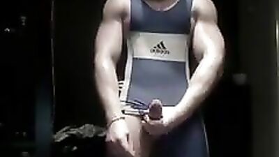 Jo After Wrestle Cum: Big Amature Shots Dudes Cock!