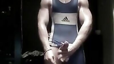 Jo After Wrestle Cum: Big Amature Shots Dudes Cock!