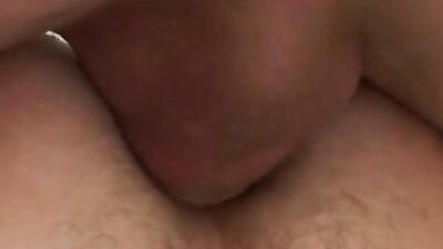 Up-Close Bareback Creampie: All the Way In