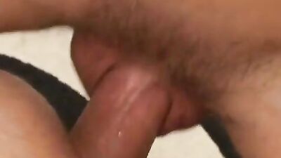 Up-Close Bareback Creampie: All the Way In
