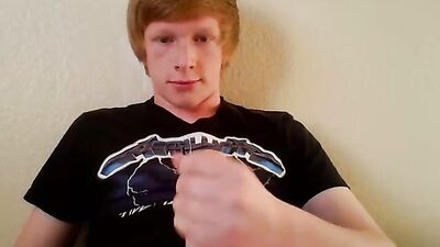 Redheaded Webcam Boy Cums Again