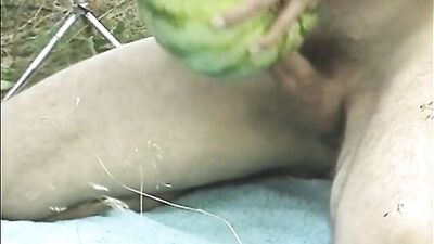 Gay Water Melon Fetish Fun!