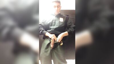 Young Arab Stallion Cums Hard and Proud!