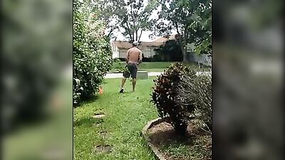 Garden Pierced Wank: Public Solo Adventure