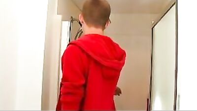 Slim boys shower solo! Big Cocks Ass Play with Dildos