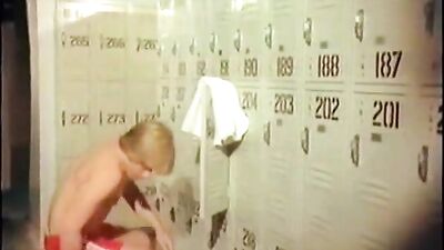 Jerking Off In The Locker Room - A Classic Oral Encounter