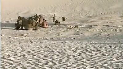 Camping on the Beach - Vintage Public Outside