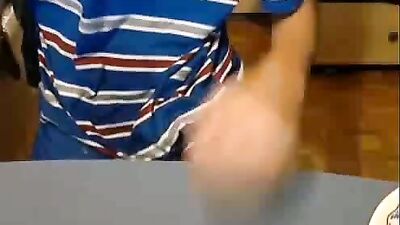 Young Cutie Blue Shirt Twink Showstopper - A-M-A-T-U-R-E-! Cumshots & Handjobs Galore!