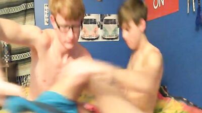 Two Very Cute Friends 2: Amateur Blond Boys in Action!