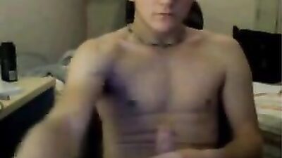 College Cum Shot Handjob - Twink Webcam Fun!