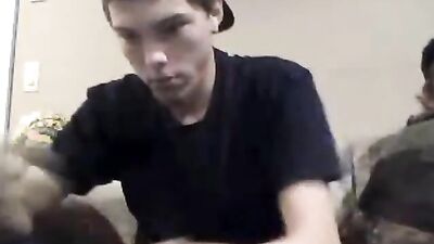 Couple Masturbating on Webcam: Amateur Cum Shots Blond Boys