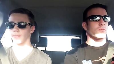 Lip Sync Road Trip Dads: Father and Son Bonding in the Shower!