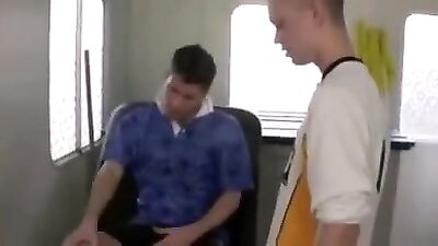 Working out the Injured Thigh: Action Gay Porn Video!