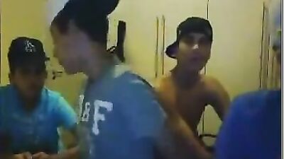 Young Brazilian Heat: Amateur Group Cum Shots