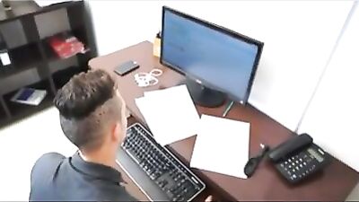 Office Affairs Heat up with Threesome Action - Cum Shots!