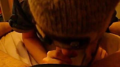 Twink in Funny Hat Gets Mouthful Reloaded - Amateur Oral Escapades!