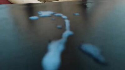 Cum on the table: Amateur Cum Shots Web-Cam