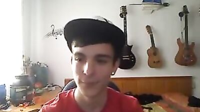 Red Shirt Amateur Cumshots Solo - Sticky and Messy!