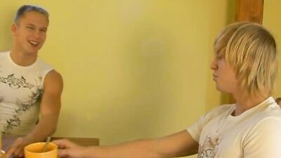 Blonde Muscle Studs Fucking Hard in Scandalous Awe Gay Porn Video