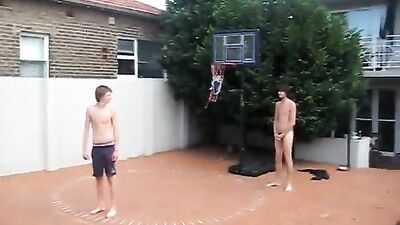 Gay Hoopers: Naked Basketball Amateurs in Public Outside