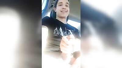 My Friends Steamy Car Masturbation Scene - A Public Handjob Adventure!