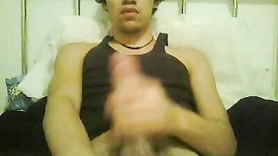 Young Latino Wankathon: Cumming For The Camera!