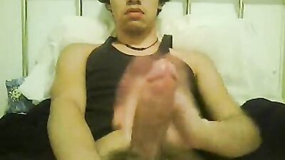 Young Latino Wankathon: Cumming For The Camera!