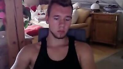 Cute guy shows his cock and ass - Amateur Ass Play Handjob