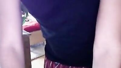 Cute guy shows his cock and ass - Amateur Ass Play Handjob