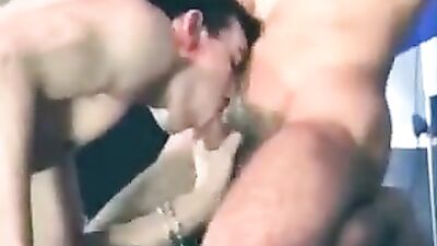 Gay Fun in the Rec Room! Action Group Sex