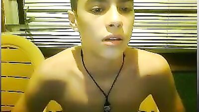 Web-Cam Solo Taste Explosion: Teen Camboy Cums and Tastes!