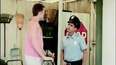 Officer... Maybe You Can Help Me with Another Problem - Gay Porn Action Video!