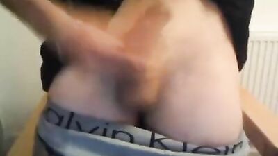 Young Student Jerks Off in His Dorm Room - Web-Cam Solo Handjob