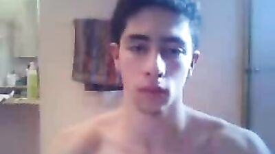Gay Porn Handjob - Cums on Bathroom!