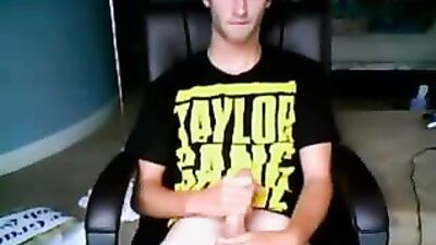 Gay Porn: Taylors Web-Cam Solo Handjob Adventure!