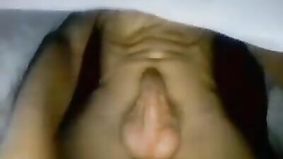 Gay Porn: Thin Boy Masturbates under the Sheets - Web-Cam Solo Handjob