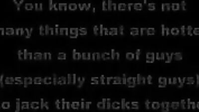 Gay Porn - Straight Guys Masturbating: Hot Group Sex Action!