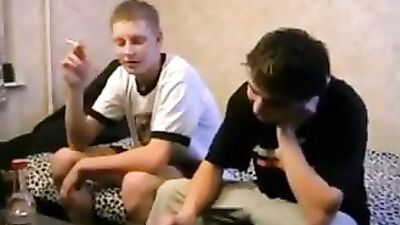 Double Russian Delight: Amateur Blond Boys in Action!