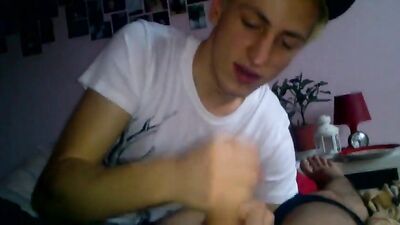 Blonde Cutie with Boyfriend Shares Hot Gay Porn Action!