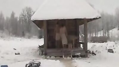 Winter Sauna Fun: Action Bareback Gay Porn Video
