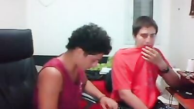 Young couple red - Bisexual Amateurs Handjob