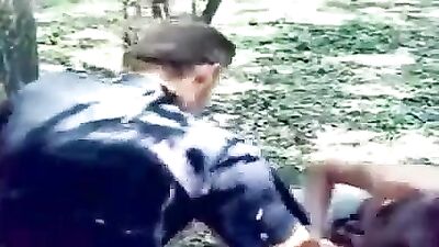 Twinks Fuck Older Guy in Woods: Amateur Bareback Public Outdoor Adventure