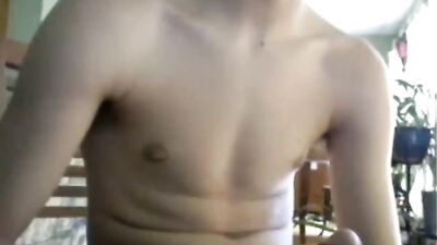 Well-Endowed Lad Explodes with Ecstasy!