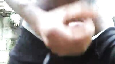 Black Gay Twink Jerking in the Rain: Thick and Juicy