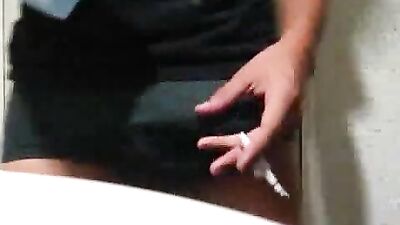 Gay Bathroom Smoke and Cum Experience - Alexs Amateur Adventure!