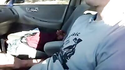 Joyful Splatter: Solo Jerking Off in the Car!